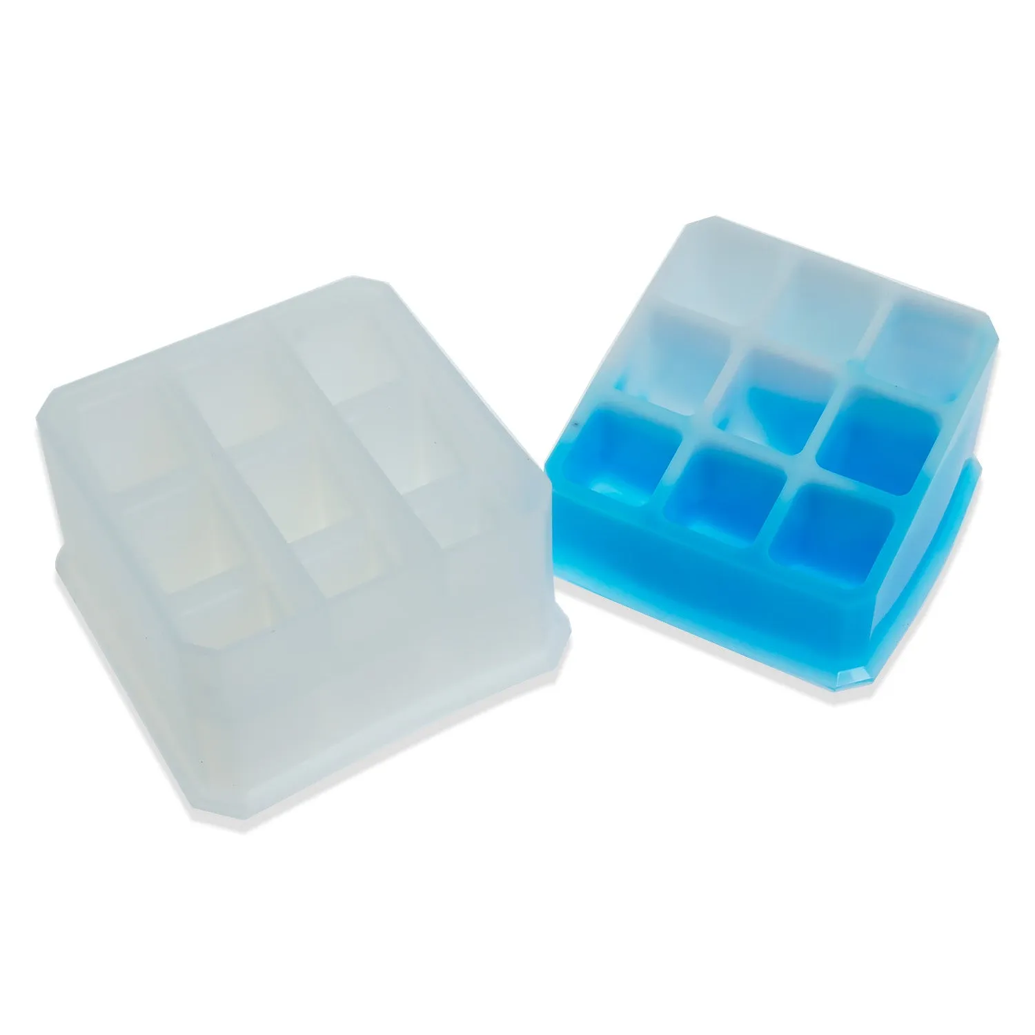 1pc Silicone Lipstick Box Mold 9 Grids Lipstick Holder Mold DIY Makeup Storage Box 10368150