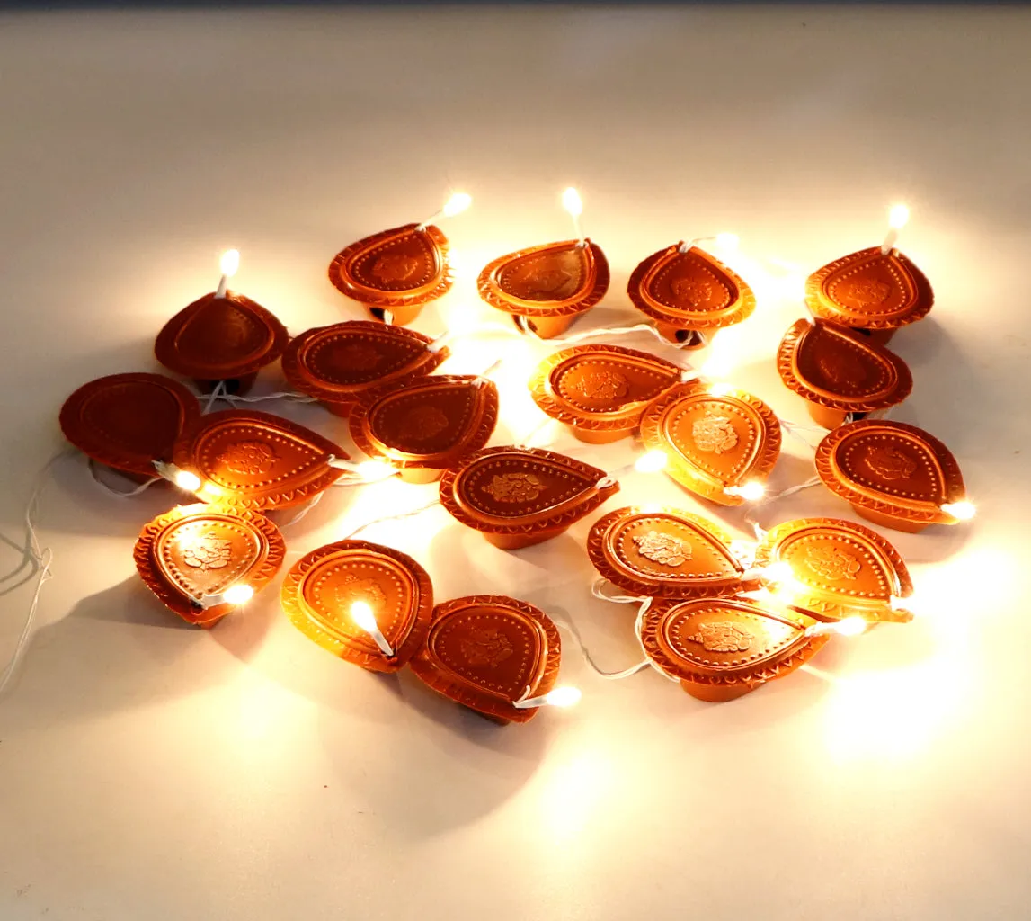 20pcs LED Diya String Light