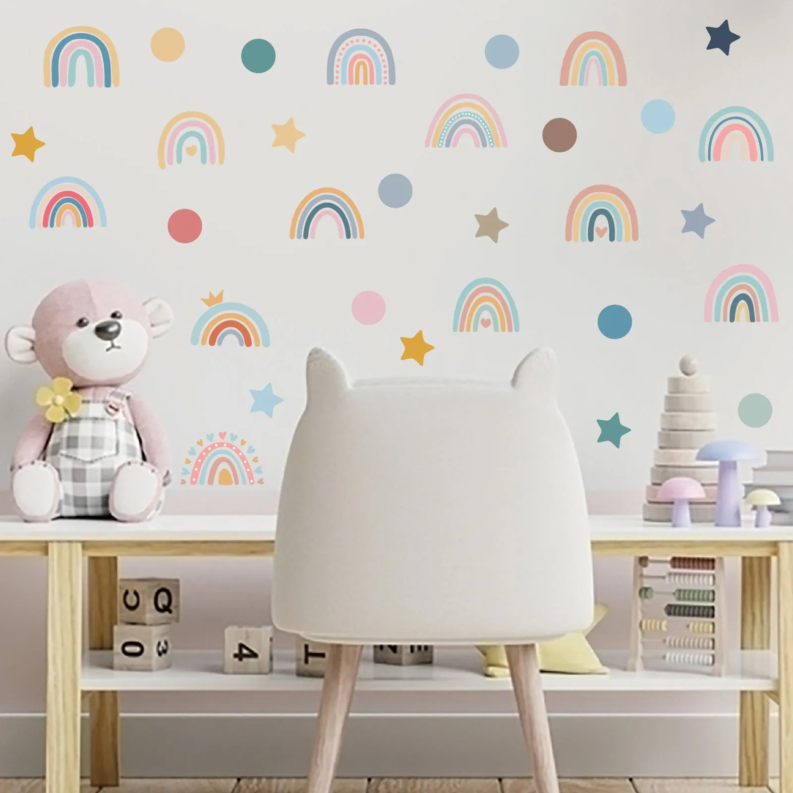 4 Sheets Kids Room Removable Wall Art Decor