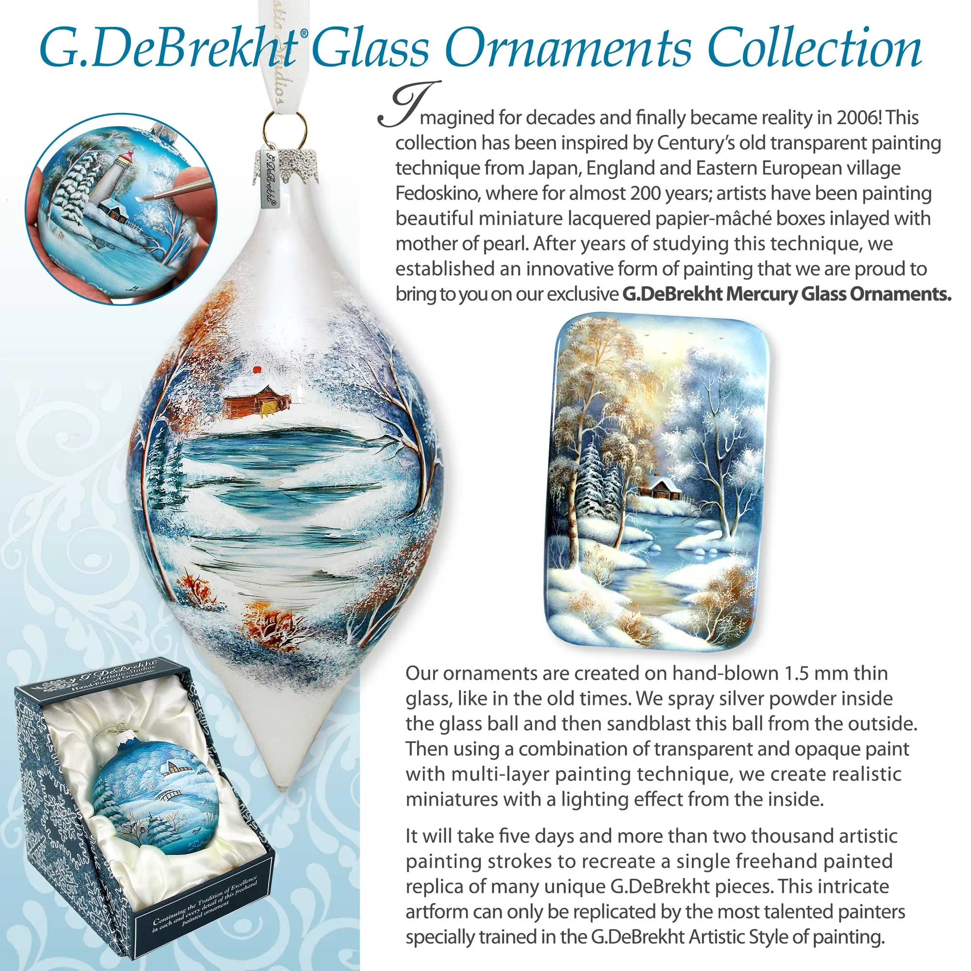 A Love for All Seasons: Wild Owls Ball Glass Ornament by G. Debrekht - Wildlife Holiday Décor - 73384