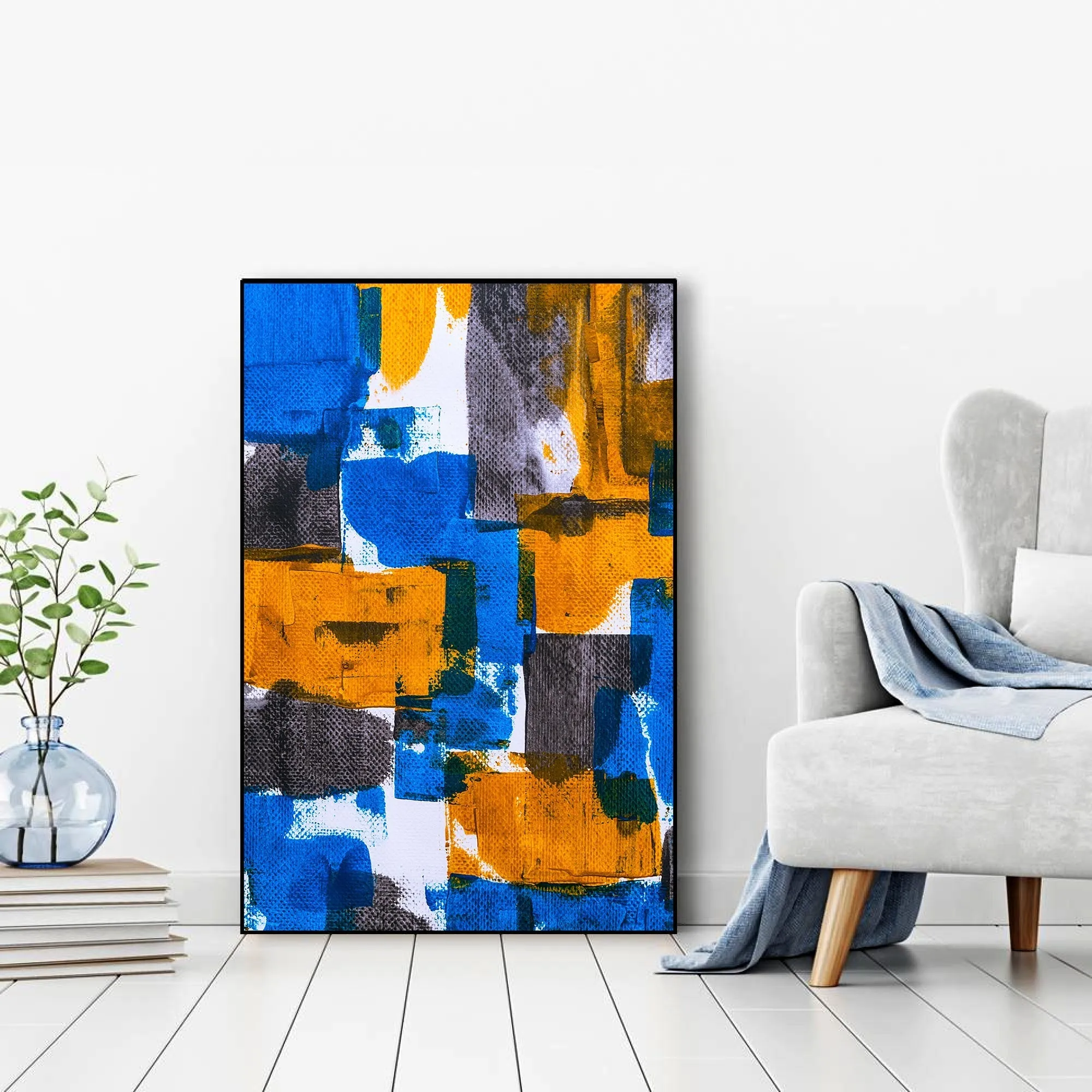 Abstract Art Floating Canvas Wall Painting