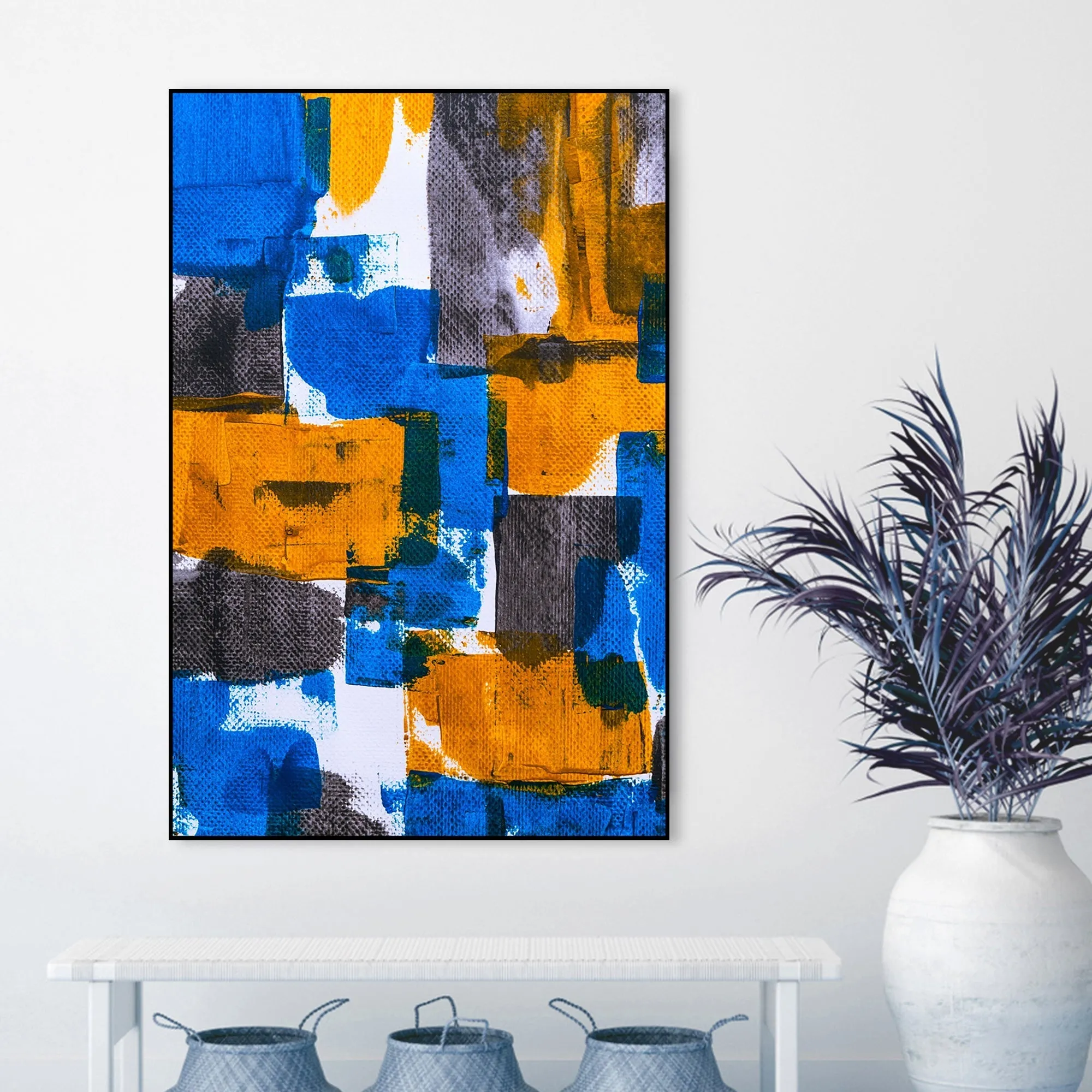 Abstract Art Floating Canvas Wall Painting