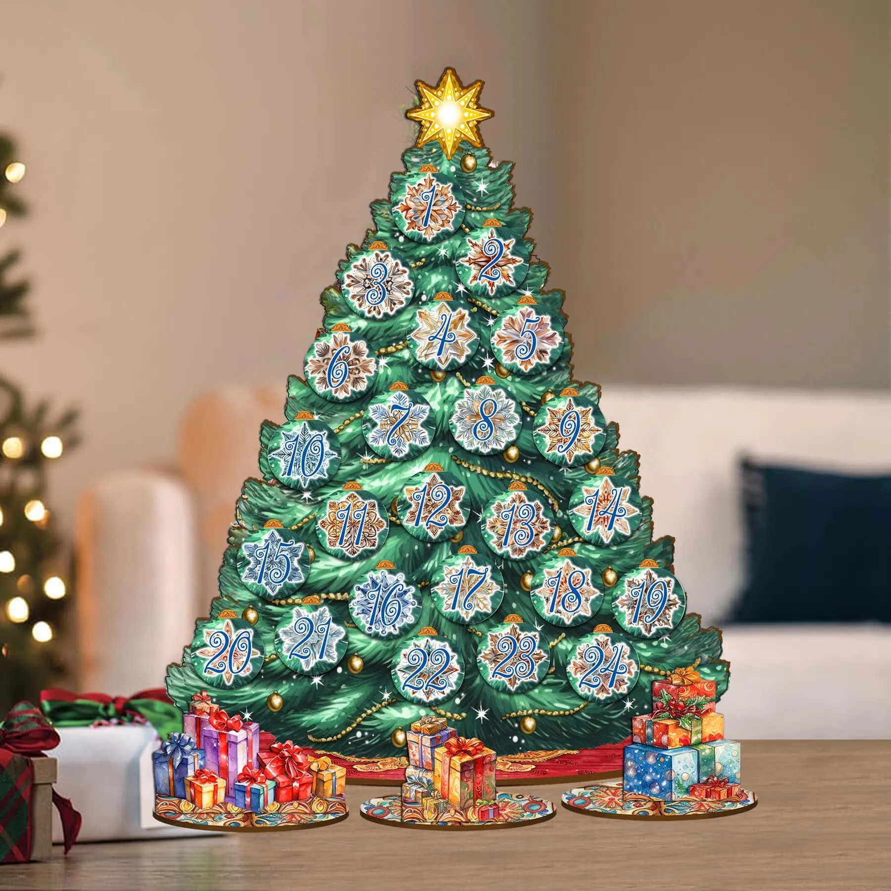 Advent Calendar Christmas Tree Set by G.DeBrekht | Christmas Décor - 8091504