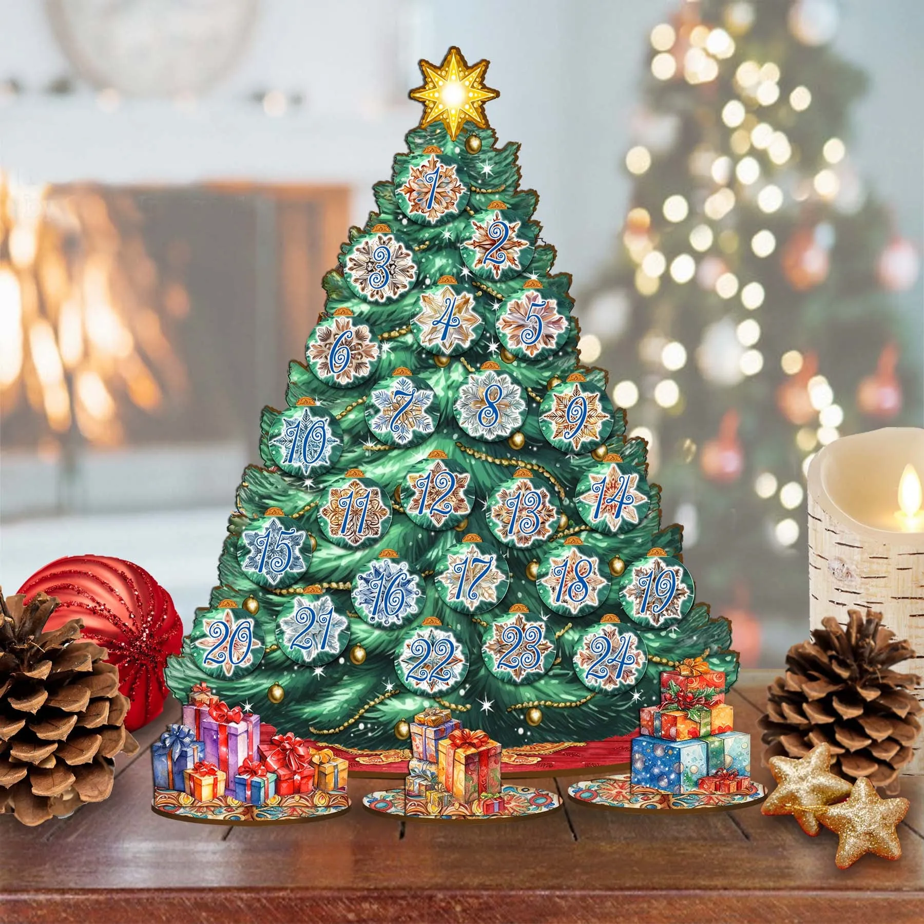 Advent Calendar Christmas Tree Set by G.DeBrekht | Christmas Décor - 8091504