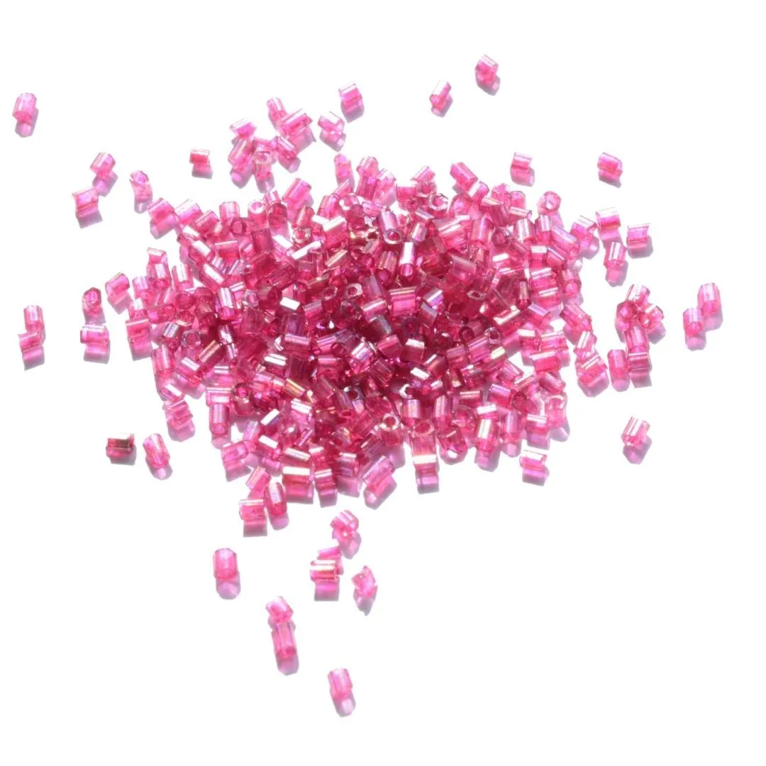 Baby Magenta 2 Cut Glass Seed Beads