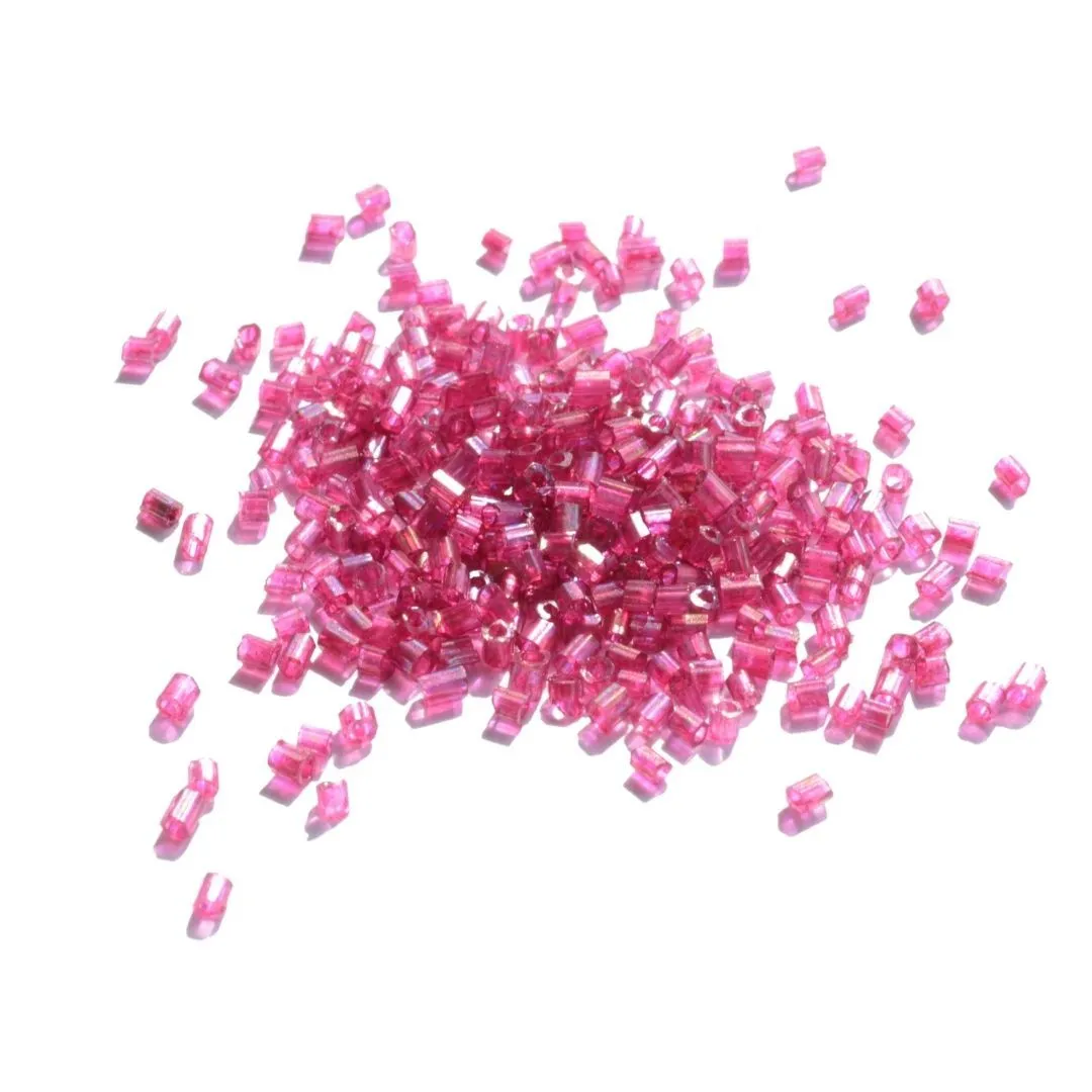 Baby Magenta 2 Cut Glass Seed Beads