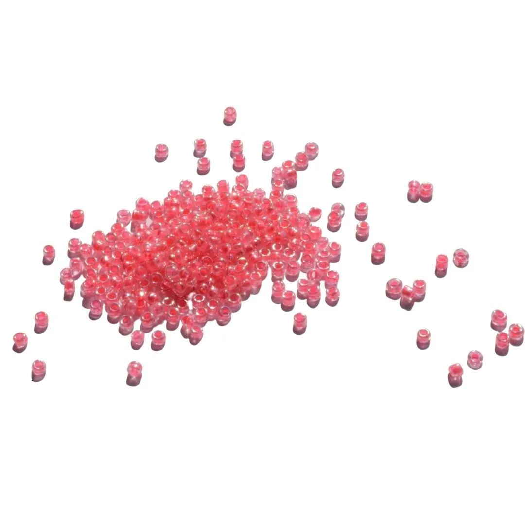 Baby Pink Round Rocaille Glass Seed Beads (Wholesale)