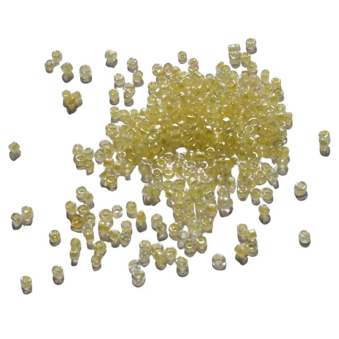 Baby Yellow Round Rocaille Glass Seed Beads (Wholesale)