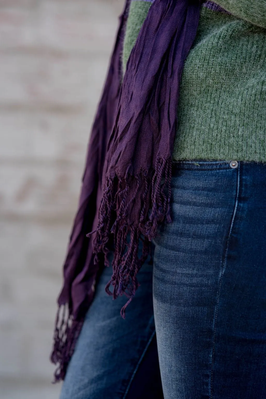 Basic Twisted Fringe Scarf