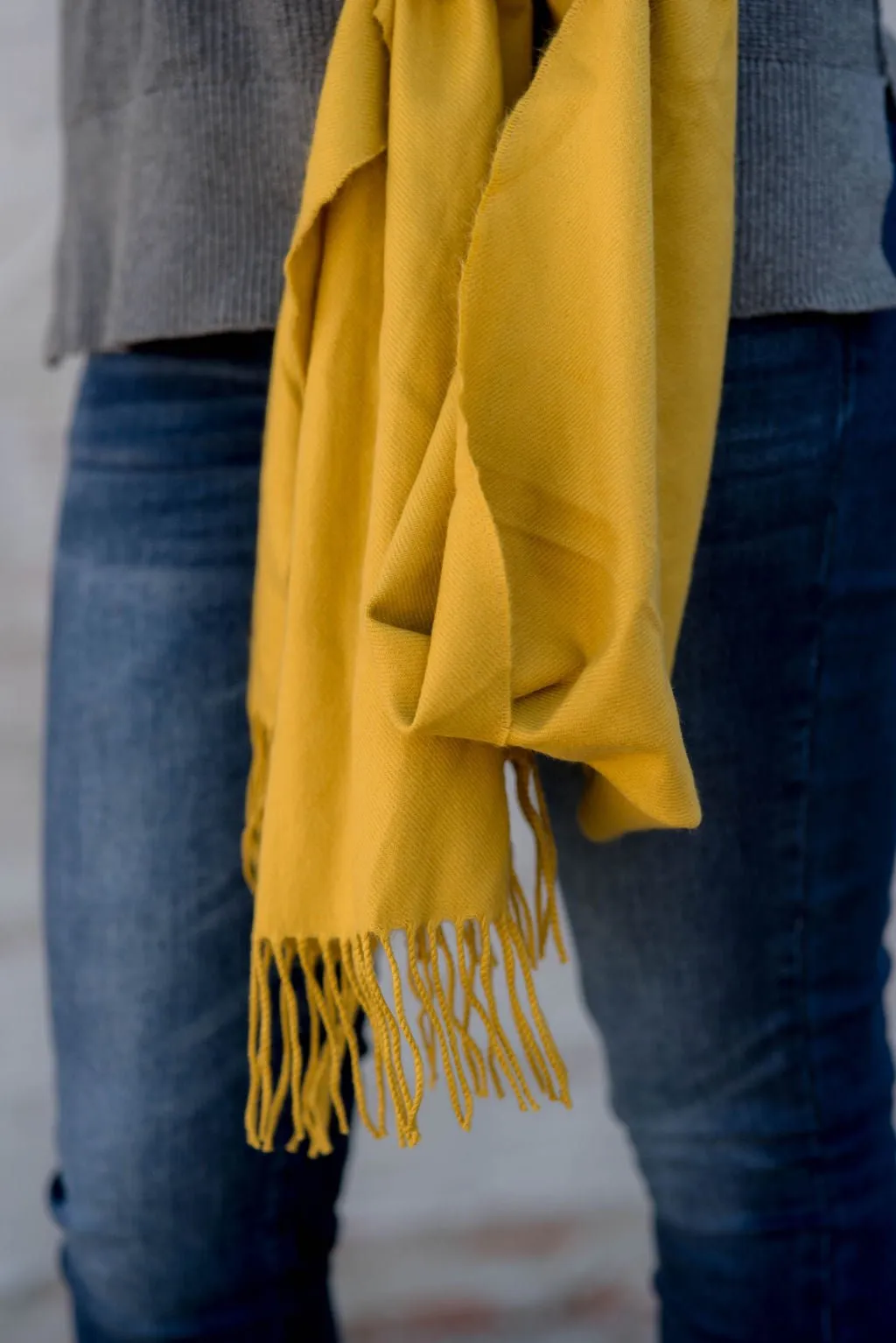 Basic Twisted Fringe Scarf