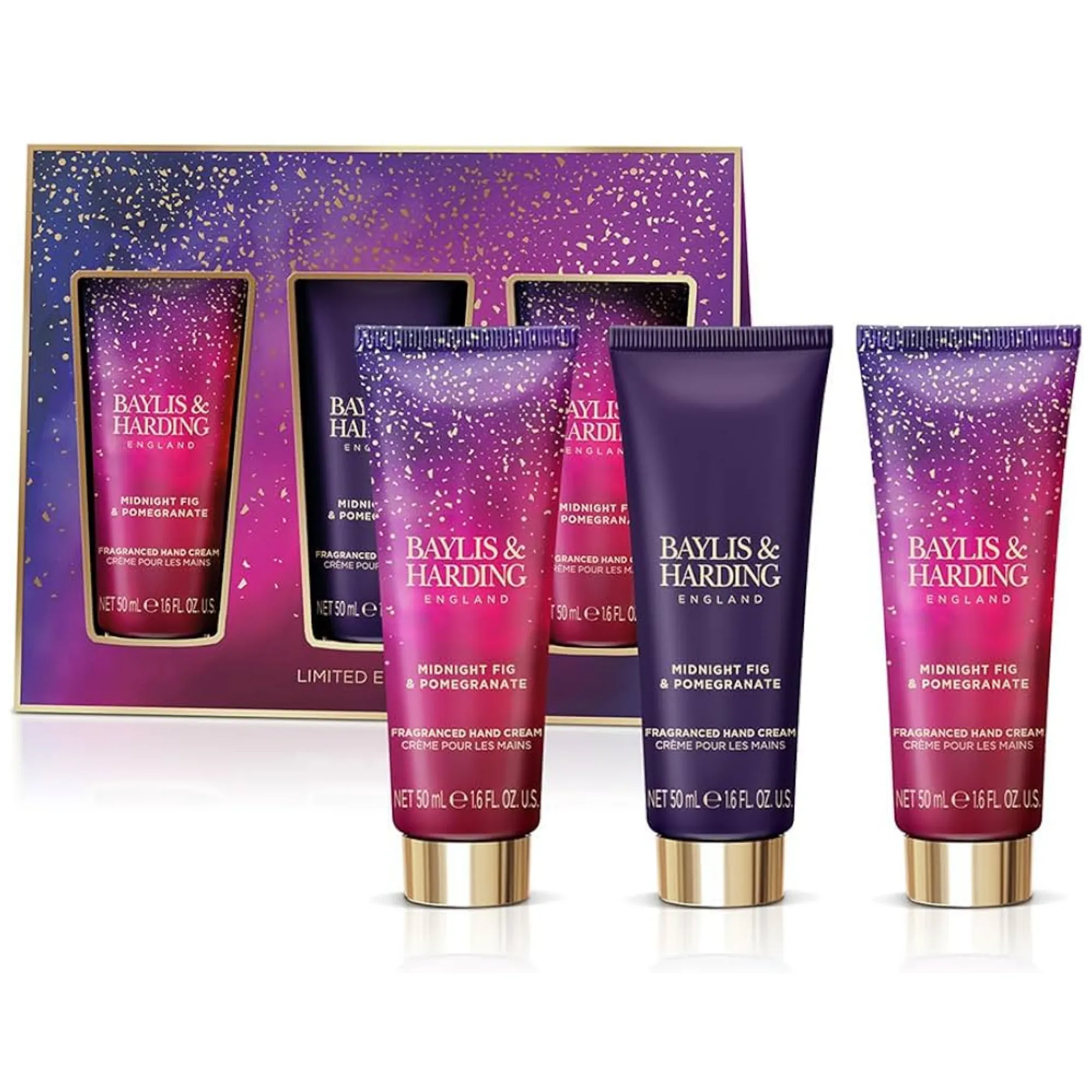 Baylis & Harding Midnight Fig & Pomegranate Luxury Hand Treats Set