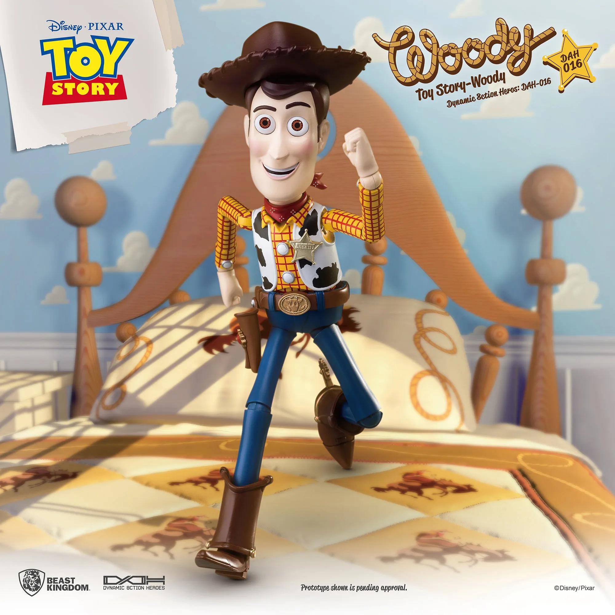 Beast Kingdom DAH-016 Disney PIXAR Toy Story Woody(RE) 1:9 Scale Dynamic 8ction Heroes Action Figure