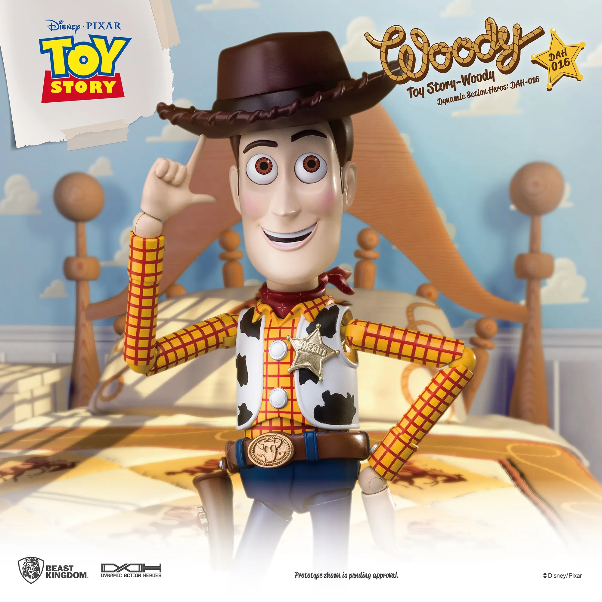 Beast Kingdom DAH-016 Disney PIXAR Toy Story Woody(RE) 1:9 Scale Dynamic 8ction Heroes Action Figure