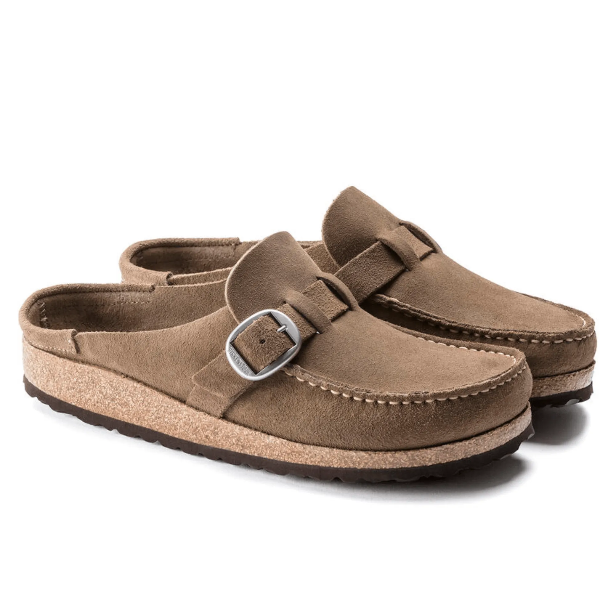 Birkenstock Buckley Gray Taupe Suede Narrow