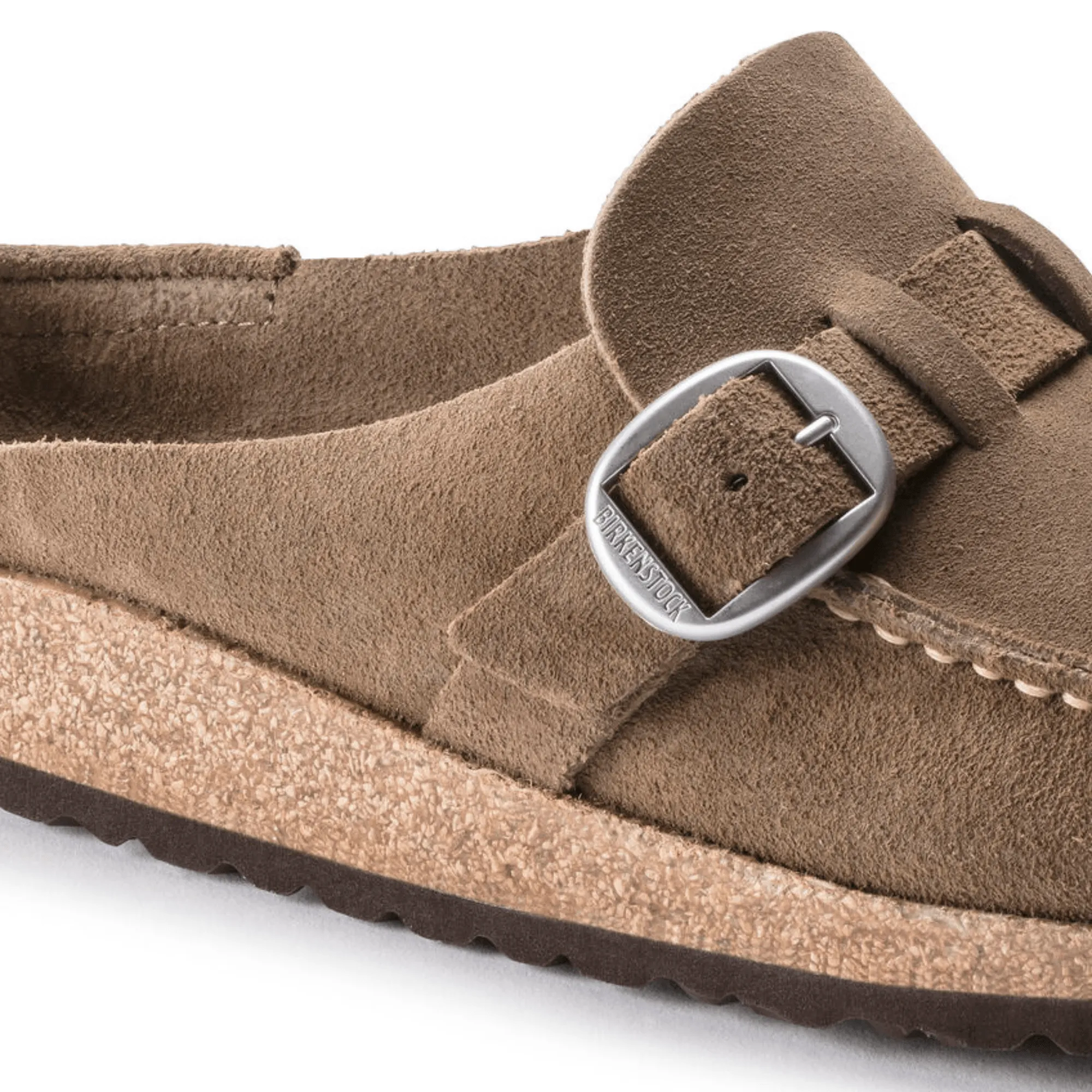 Birkenstock Buckley Gray Taupe Suede Narrow