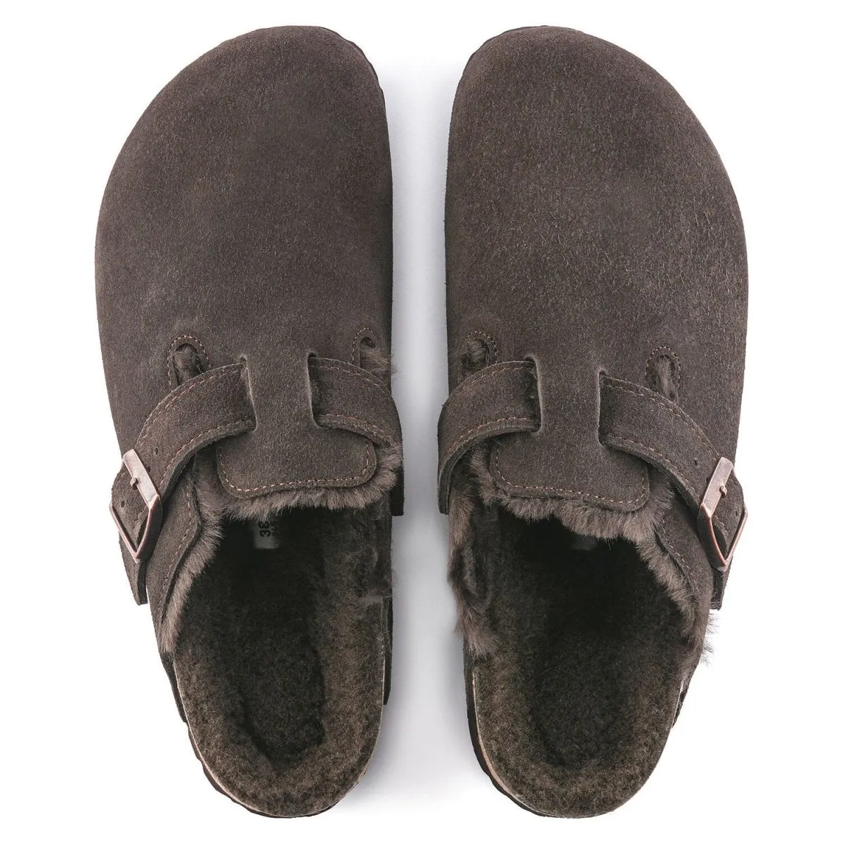 Birkenstock Men's Boston Shearling Brown Suede