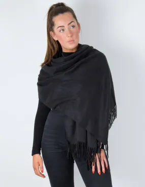 Black Winter Pashmina