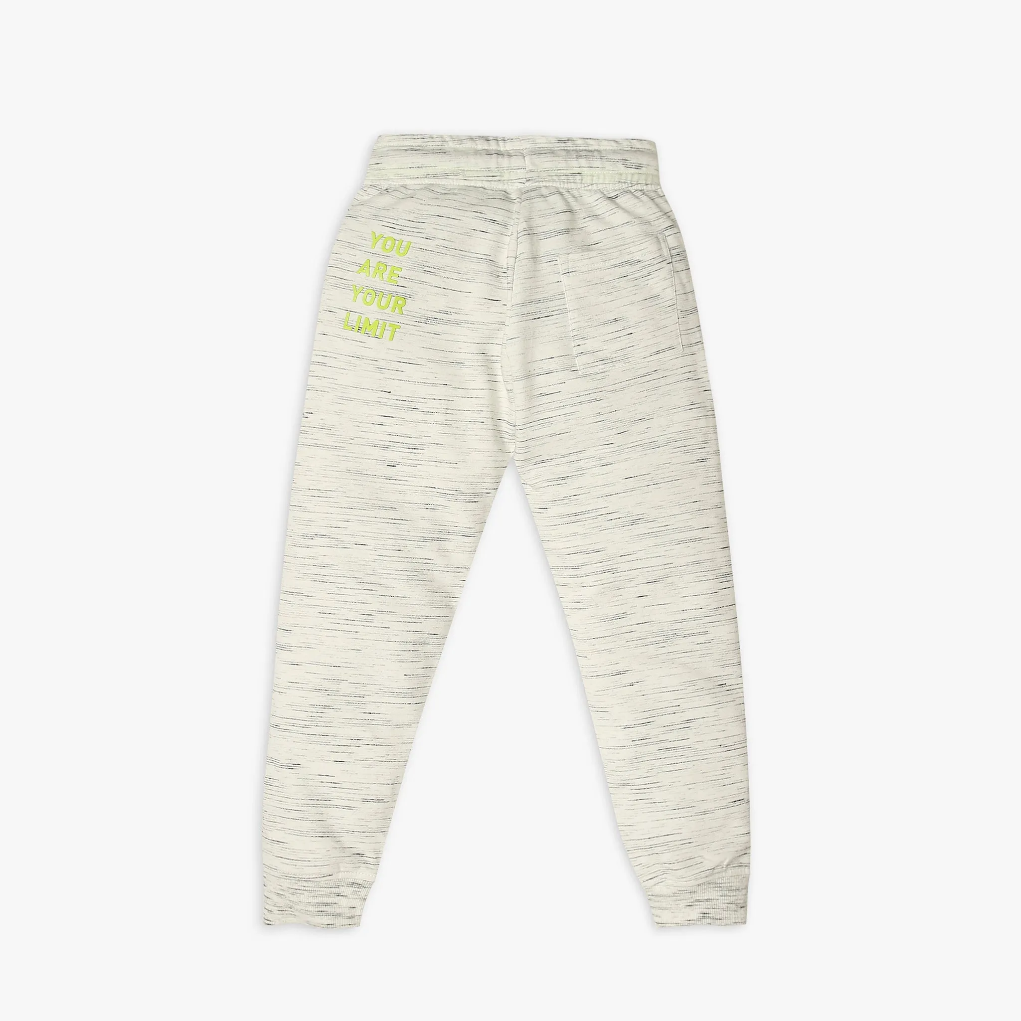 Boy's Regular Fit Printed Mid Rise Trackpants