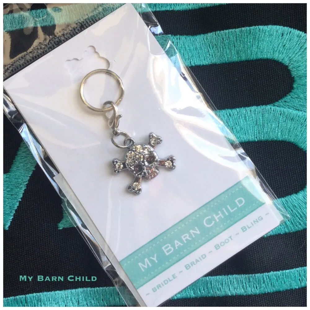 Bridle Charm: Skull ~ Crystal