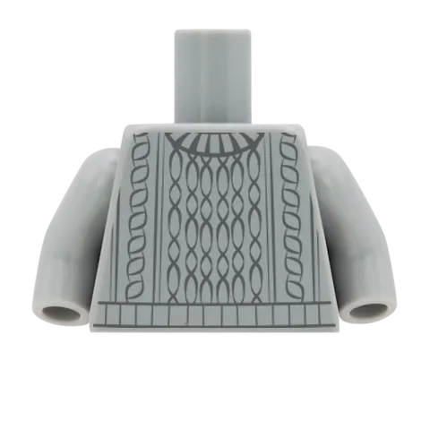 Cable Knit Jumper - Custom Design Minifigure Torso