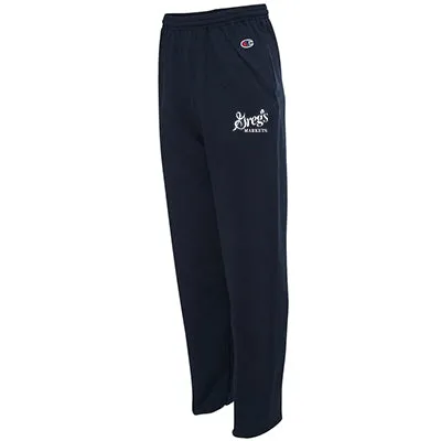 Champion Adult Open-Bottom Fleece Sweatpants With Pockets