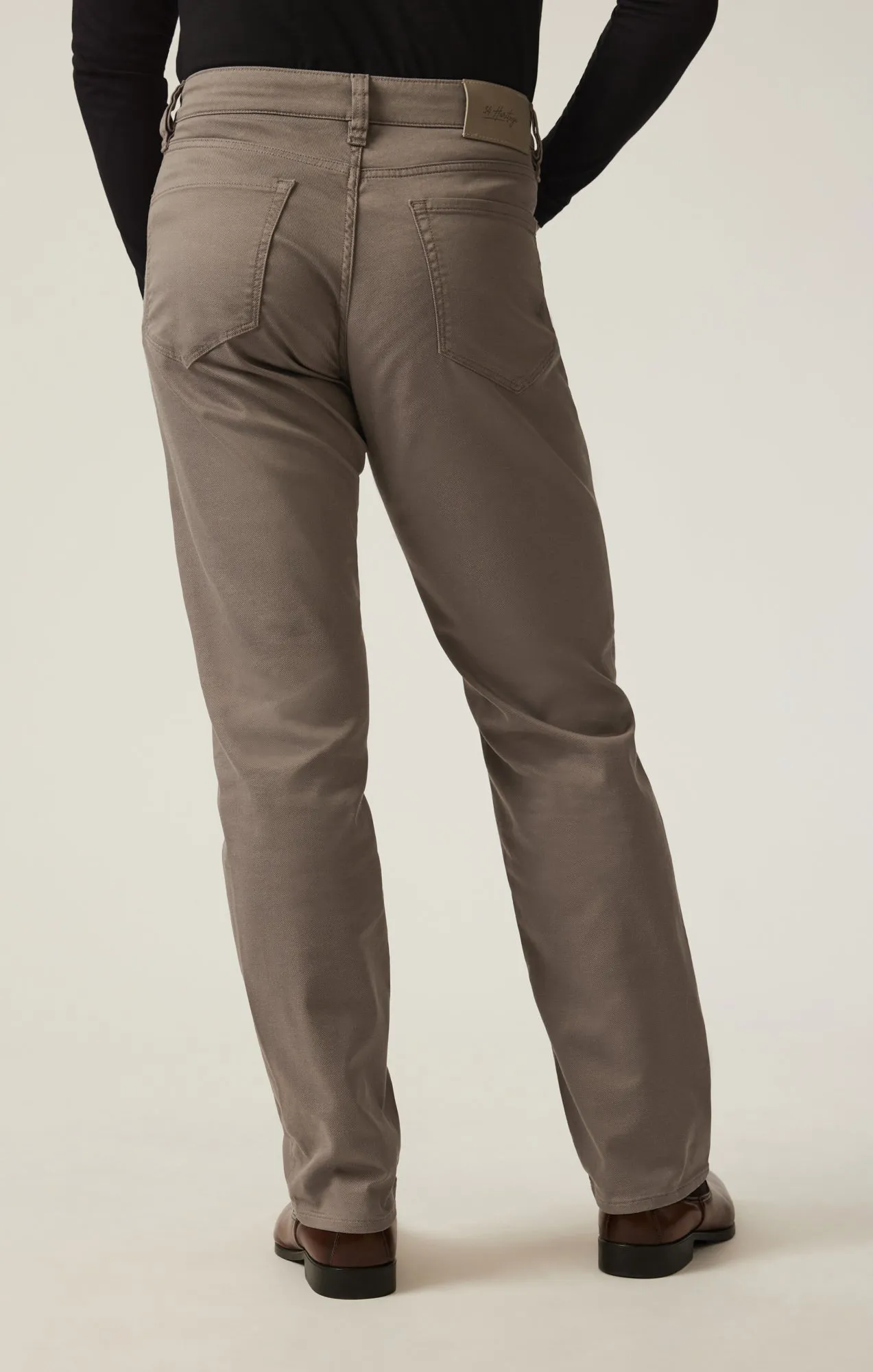 Charisma Relaxed Straight Pants in Taupe Coolmax