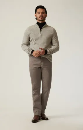 Charisma Relaxed Straight Pants in Taupe Coolmax