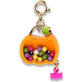 CHARM IT! Gold Trick-or-Treat Shaker Pumpkin