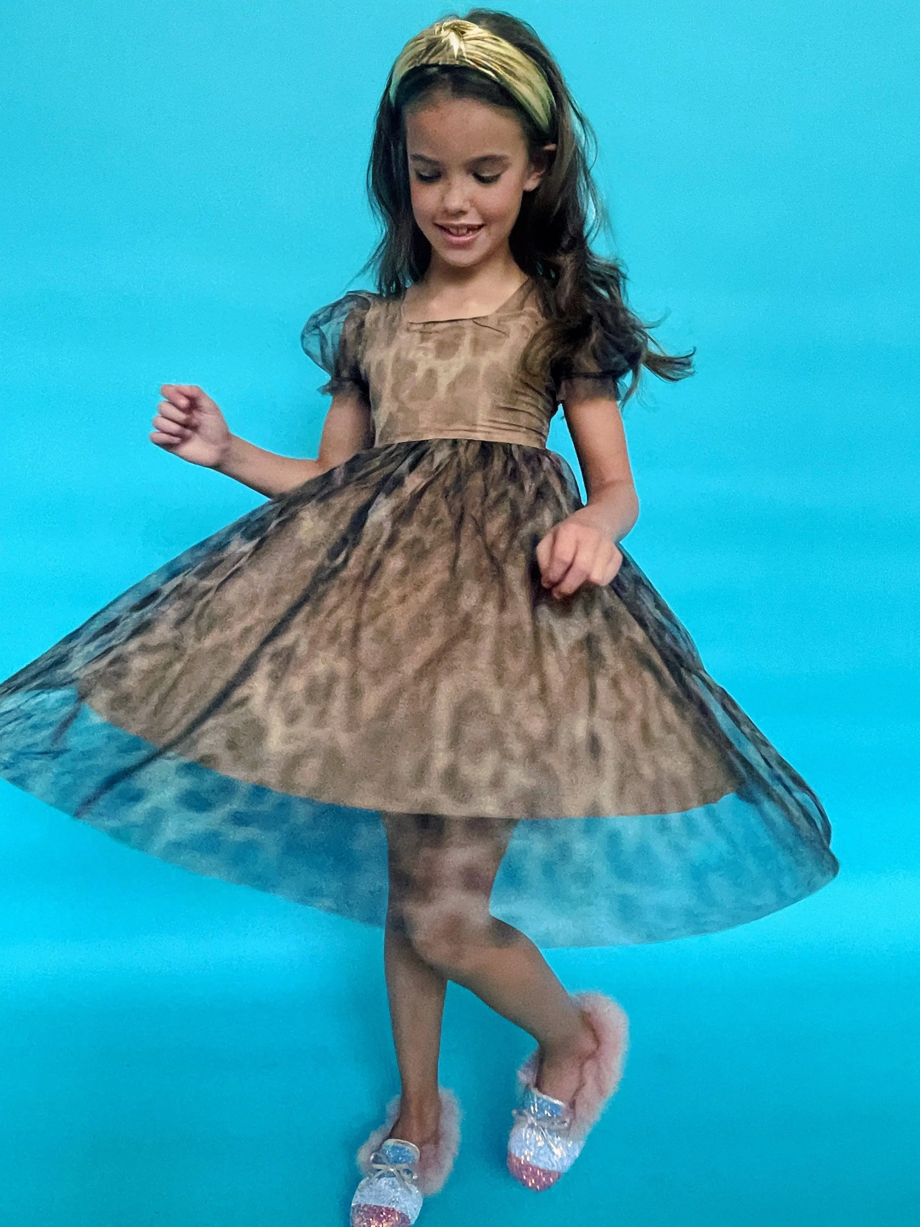 Cheetah Tulle Dress