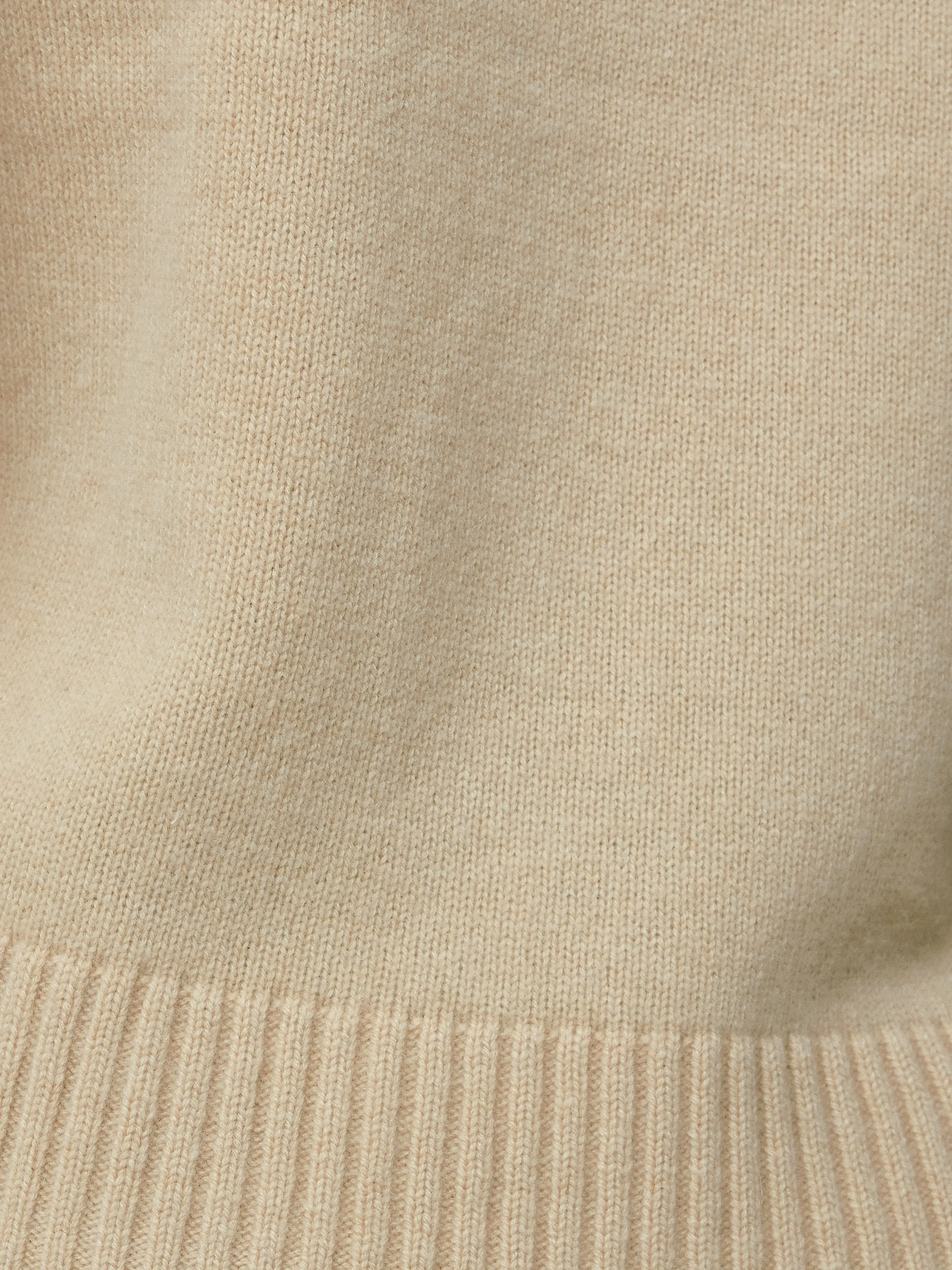 Compact Wool Cashmere Blend Jumper | Cream