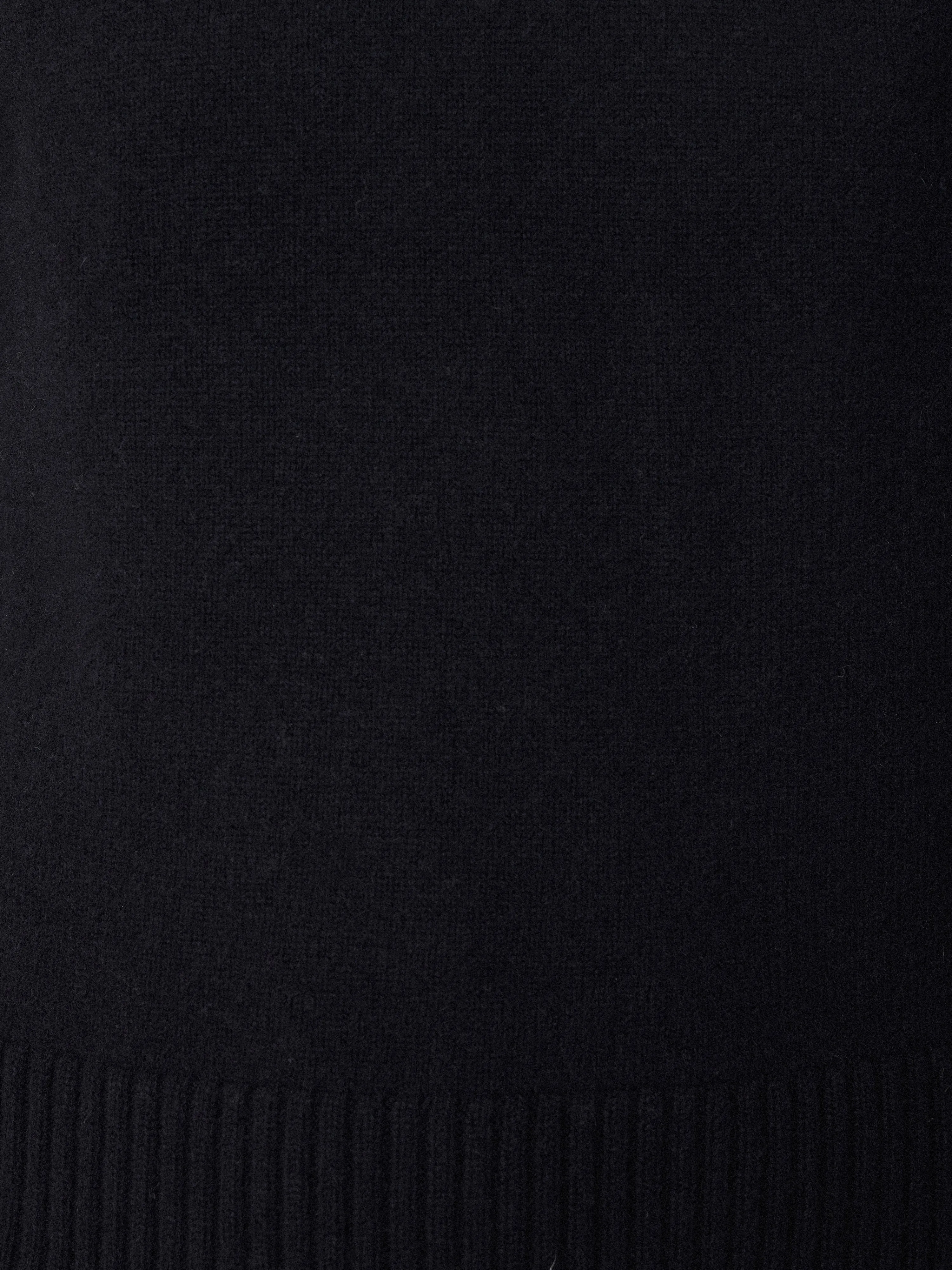 Compact Wool Cashmere Blend Jumper | Navy