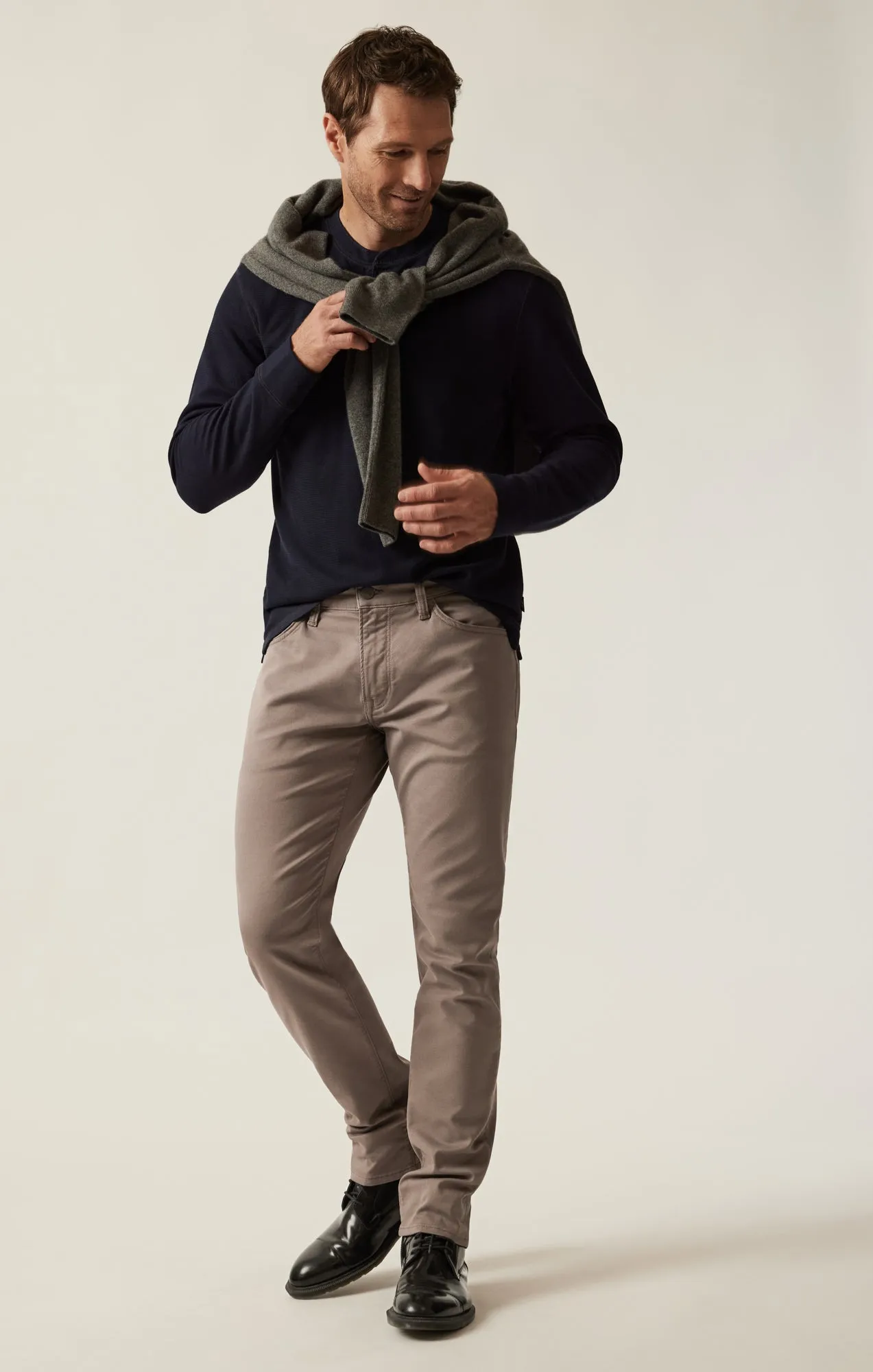 Cool Tapered Leg Pants in Taupe Coolmax