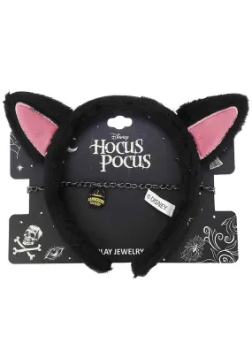 Disney Hocus Pocus Binx Headband Necklace Cosplay Set