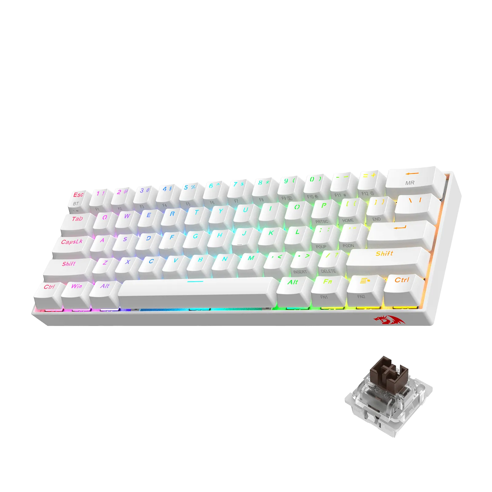 DRACONIC K530 PRO WHITE (Brown Switches)