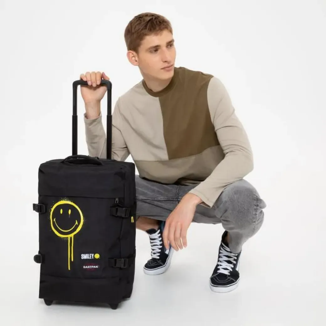 Eastpak Tranverz Small Smiley Graffiti Black