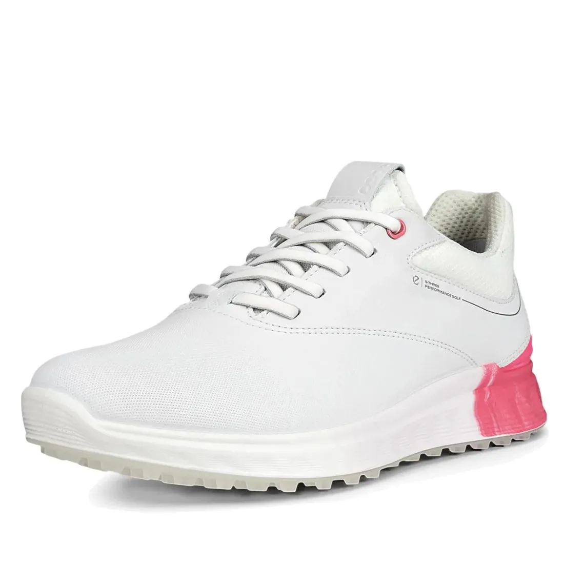 Ecco Women's Golf S-three Shoe White / Bubblegum