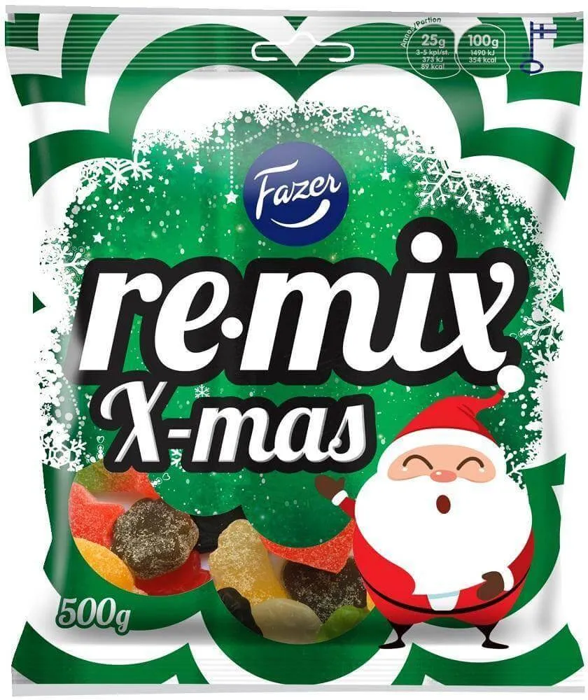 Fazer Remix X-mas 500g, 4-Pack