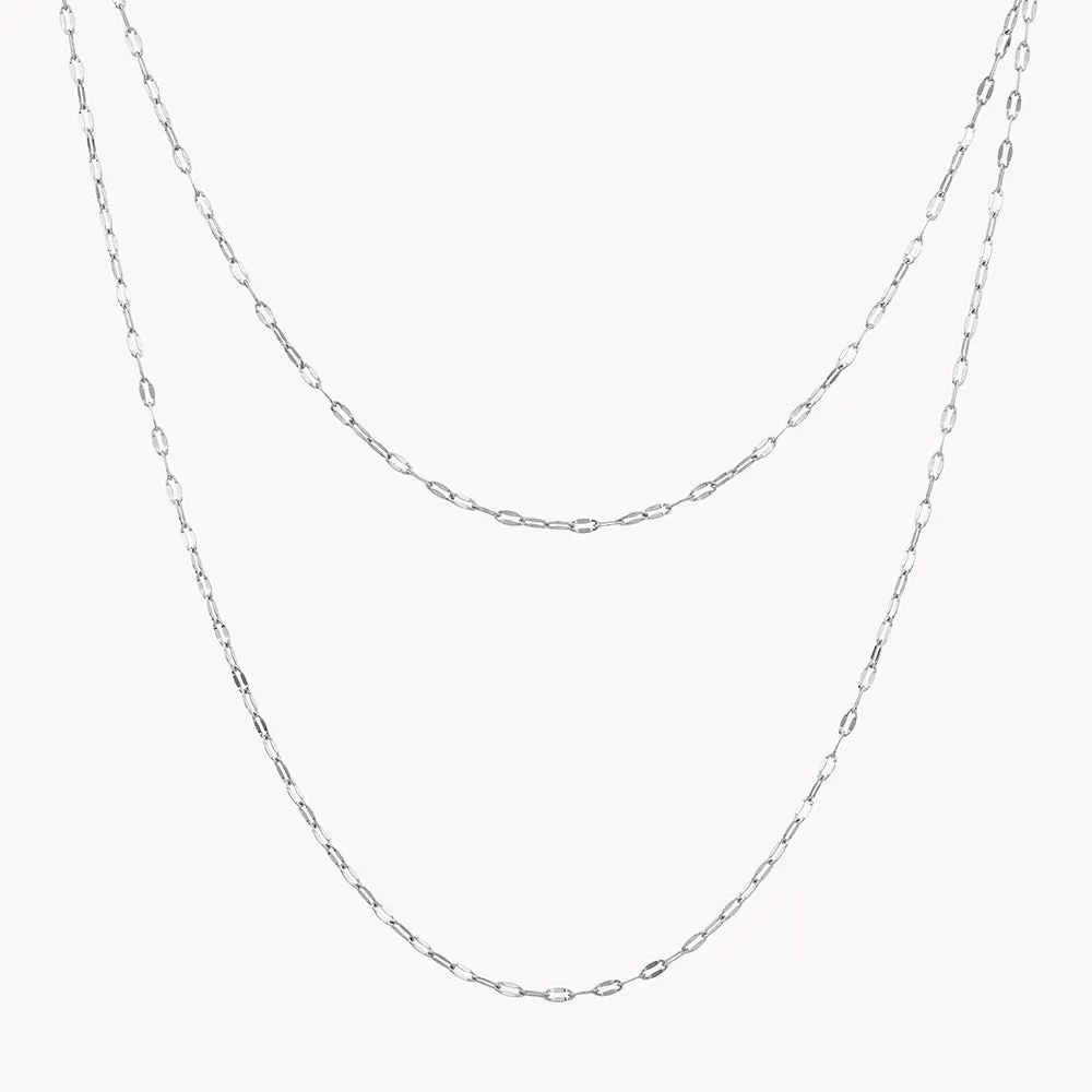 Fine Mirror Chain in Silver