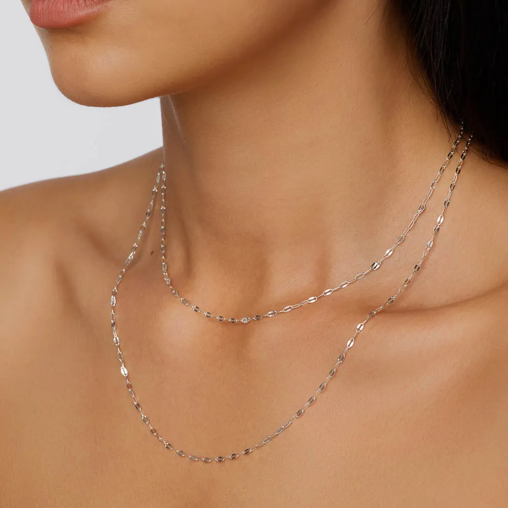 Fine Mirror Chain in Silver