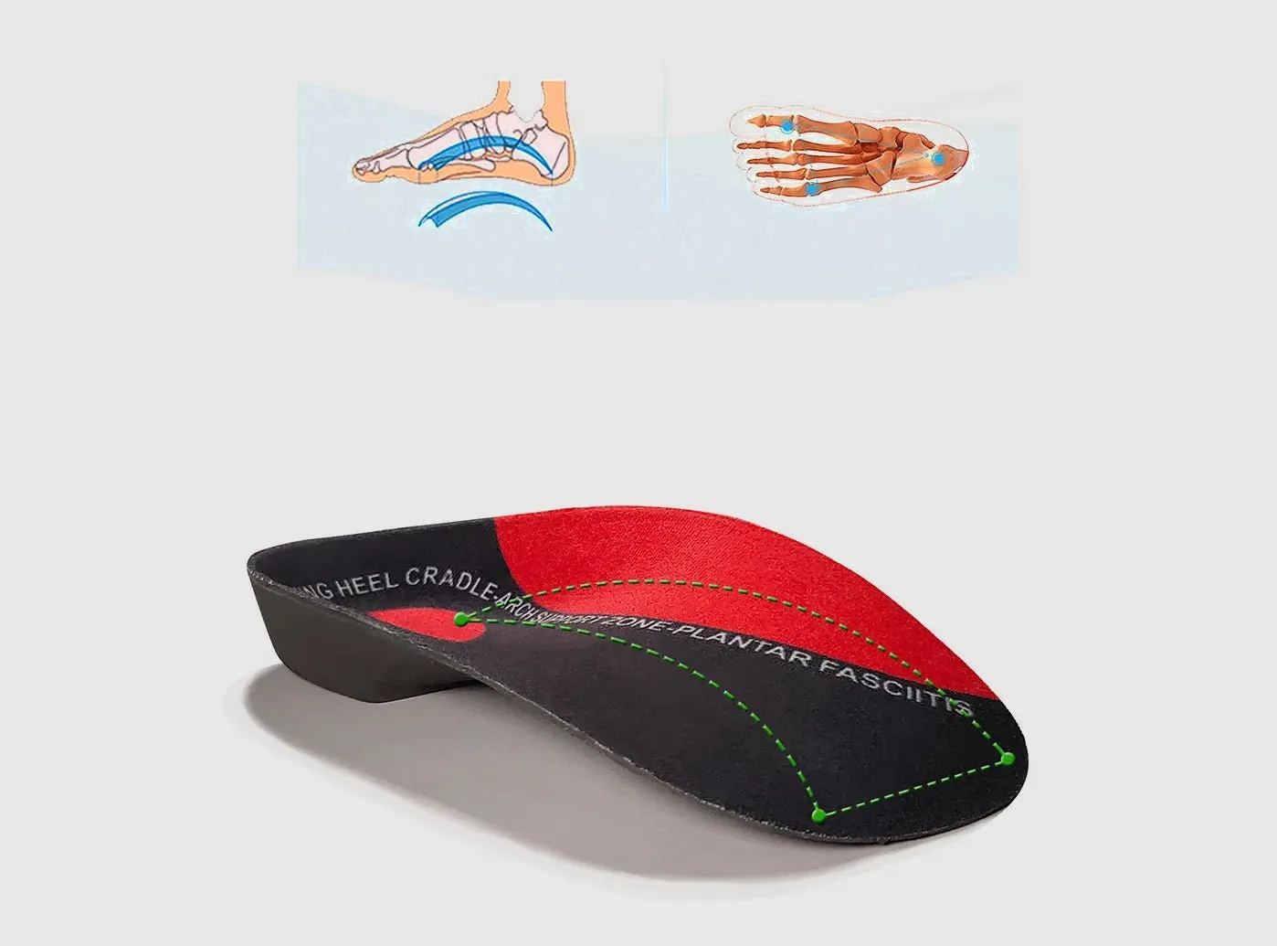 FitVille Arch Support Half Insoles