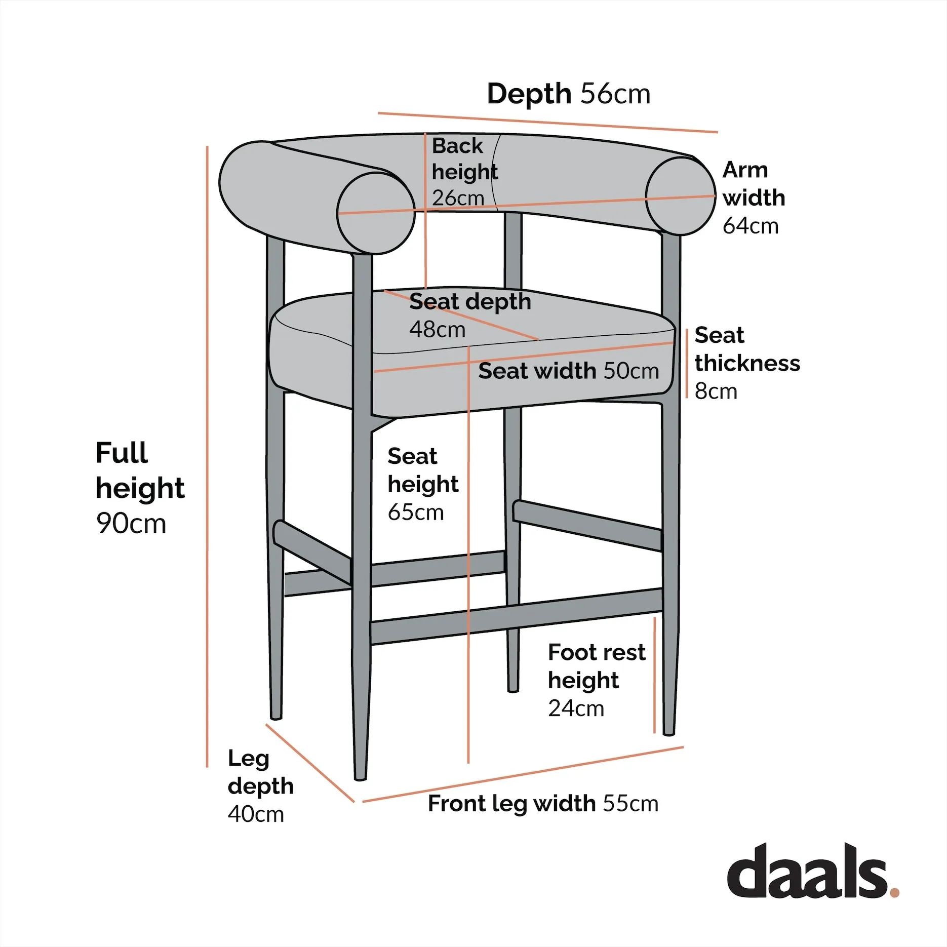 Fulbourn Taupe Boucle Counter Stool with Natural Wood Effect Legs