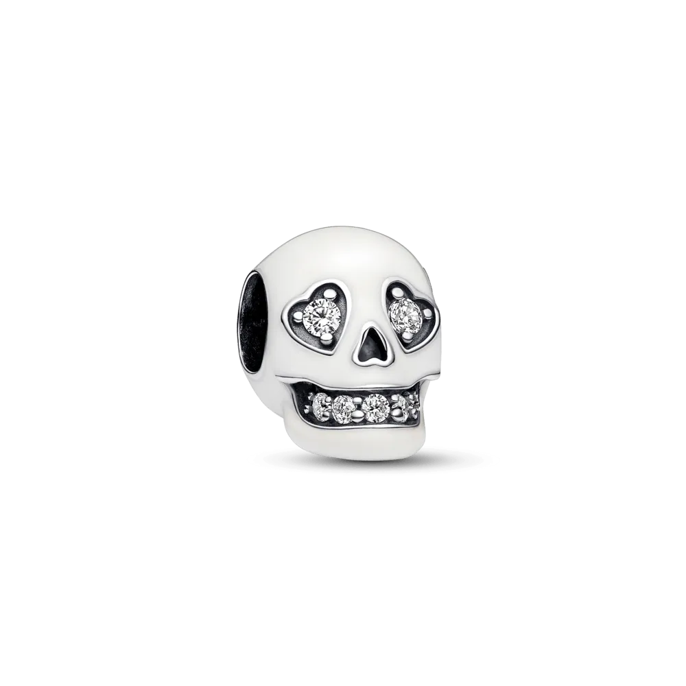 Glow-in-the-dark Sparkling Skull Charm 792811C01