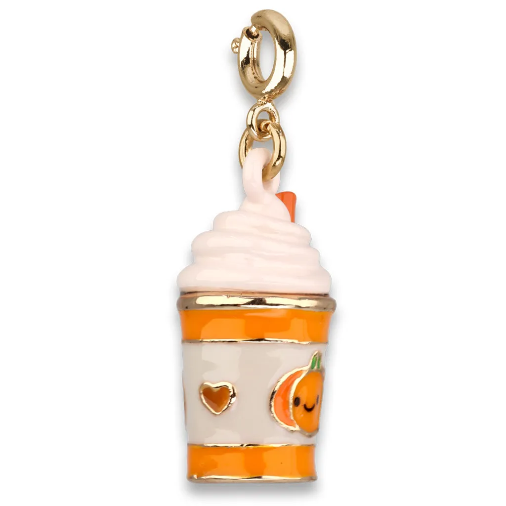 Gold Pumpkin Spice Latte Charm