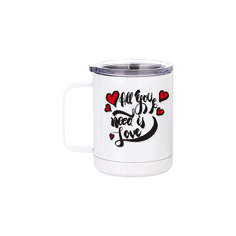 HPN SubliCraft 12 oz. Sublimation Stainless Steel Lidded Mug