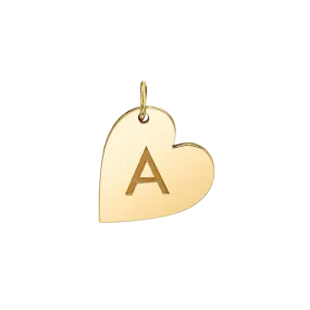 Initial Heart Charm