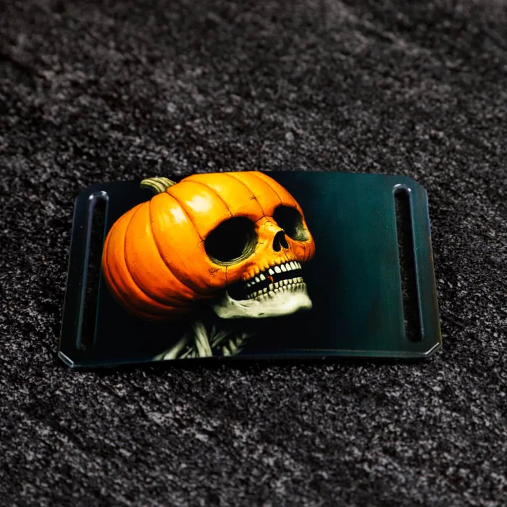 Lights Out Halloween Buckle