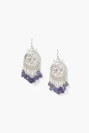 Medusa Earrings Iolite