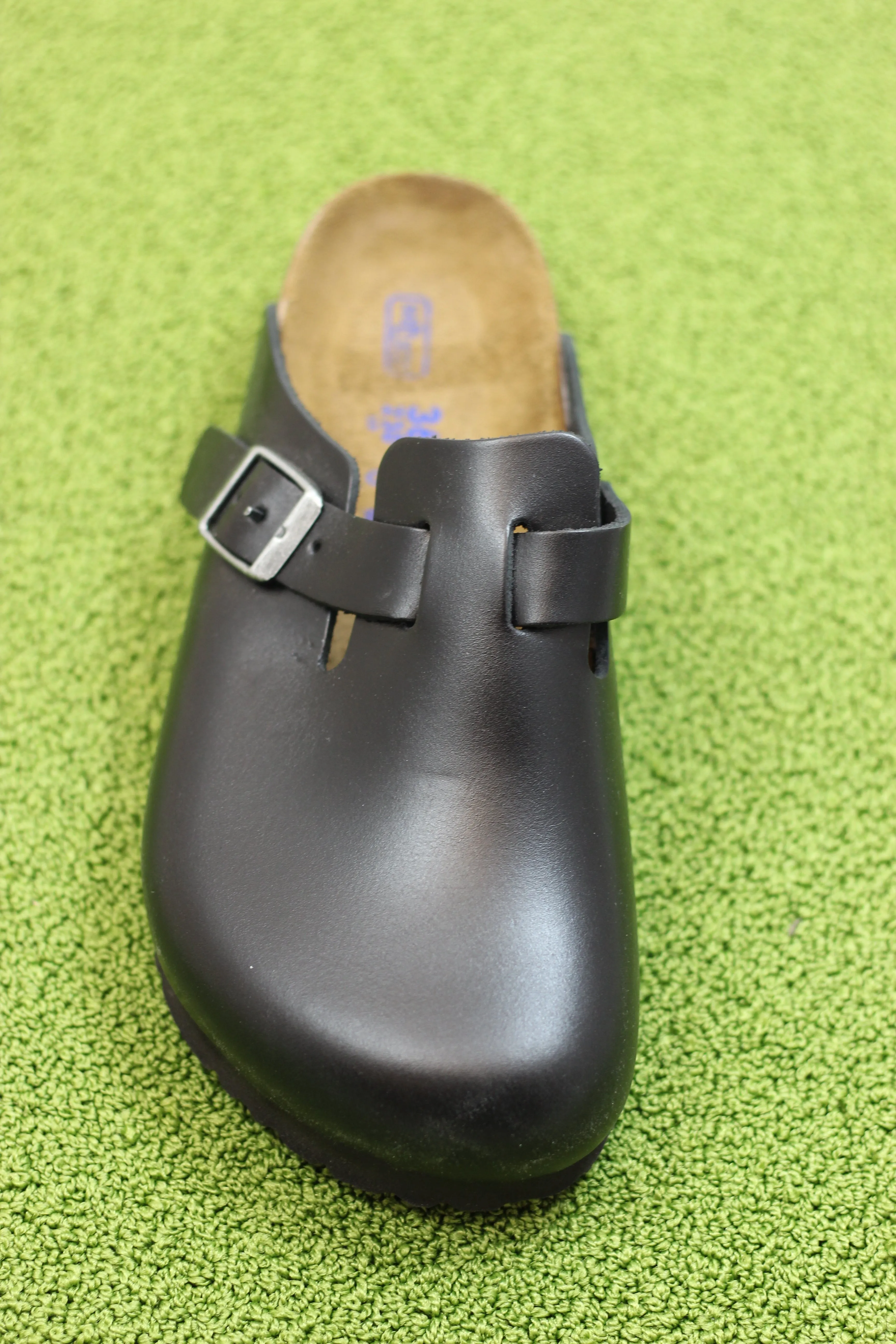 Men's Boston Clog - Black Leather