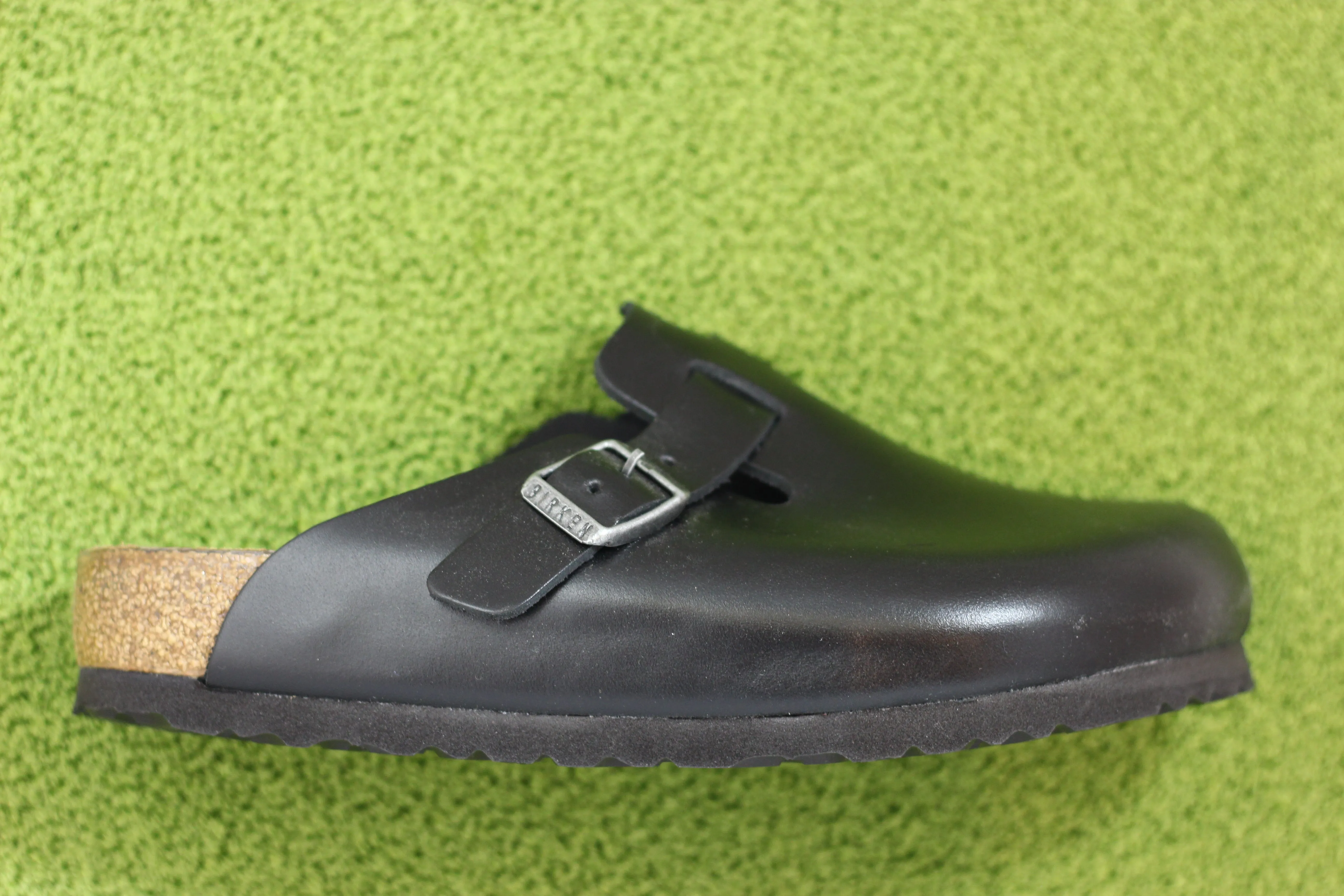 Men's Boston Clog - Black Leather