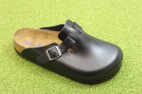 Men's Boston Clog - Black Leather